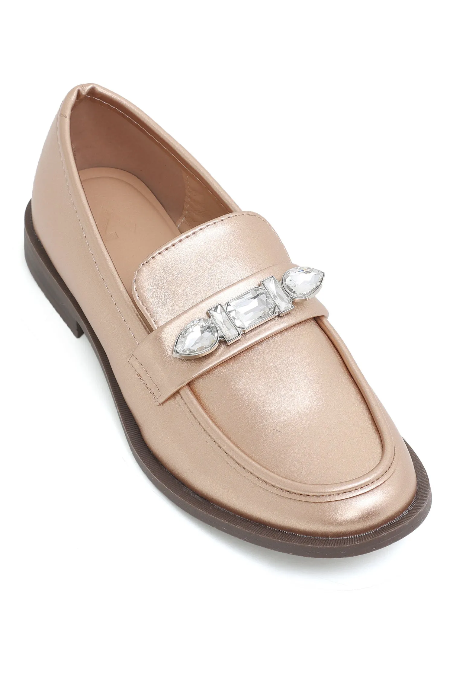 ALMAS SLIPONS-CHAMPAGNE