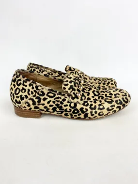 Bared Leopard Print Loafers - EU 37