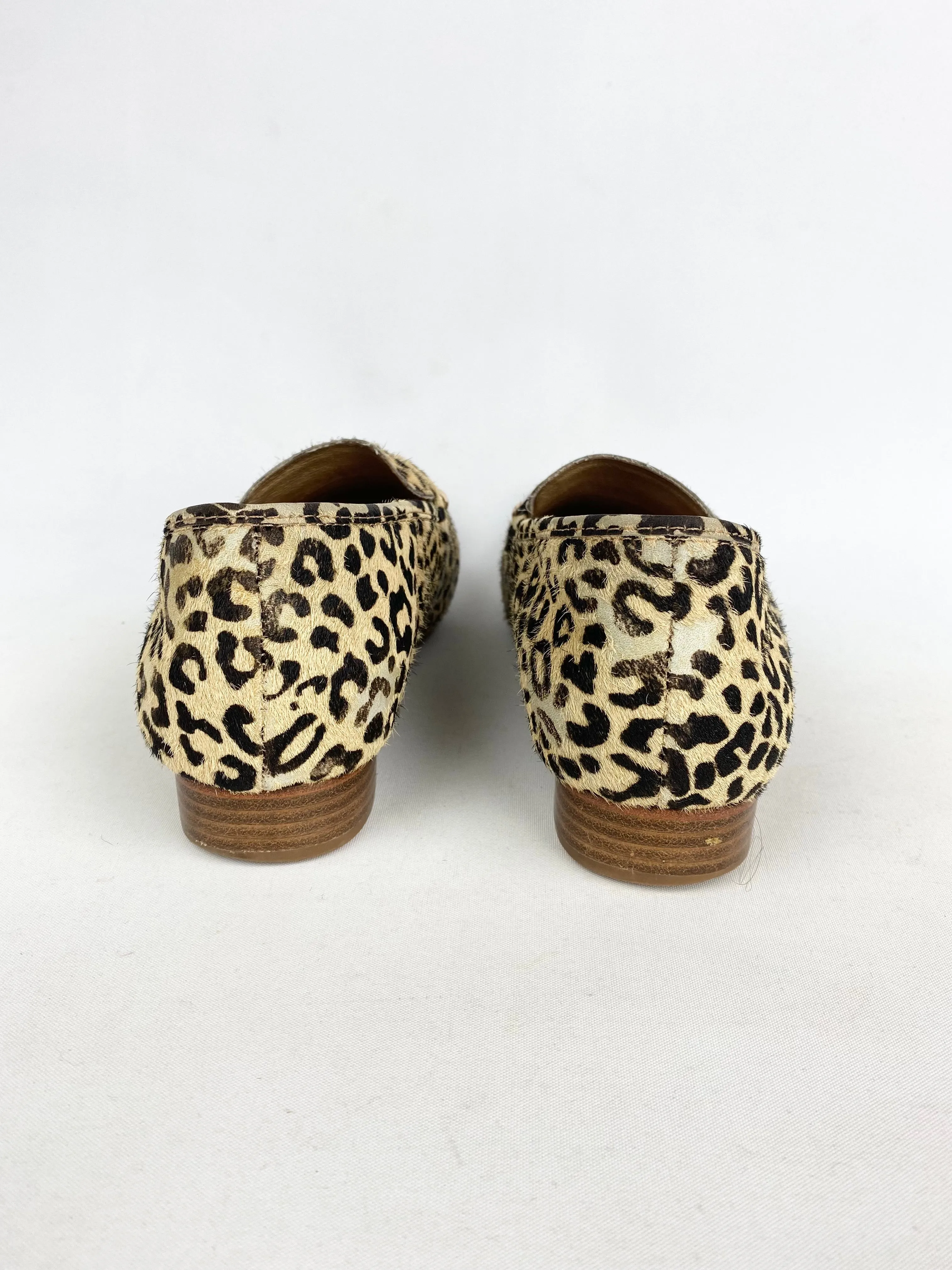 Bared Leopard Print Loafers - EU 37