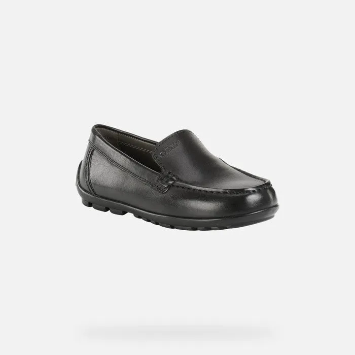 Black leather loafer(J New Fast)