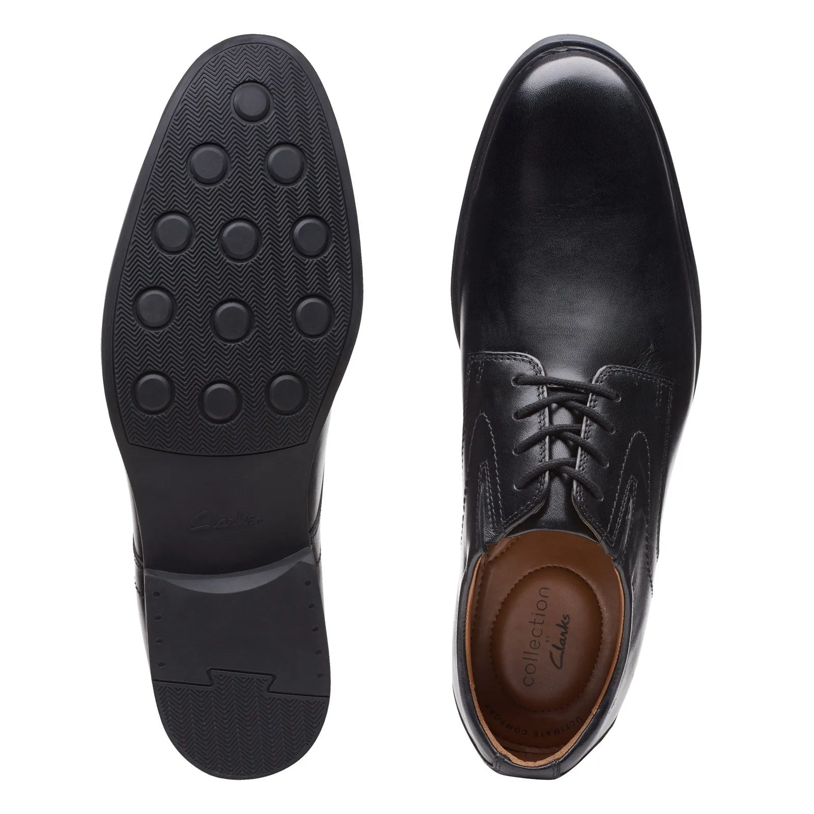 Clarks Whiddon Plain Mens Lace Up Shoe