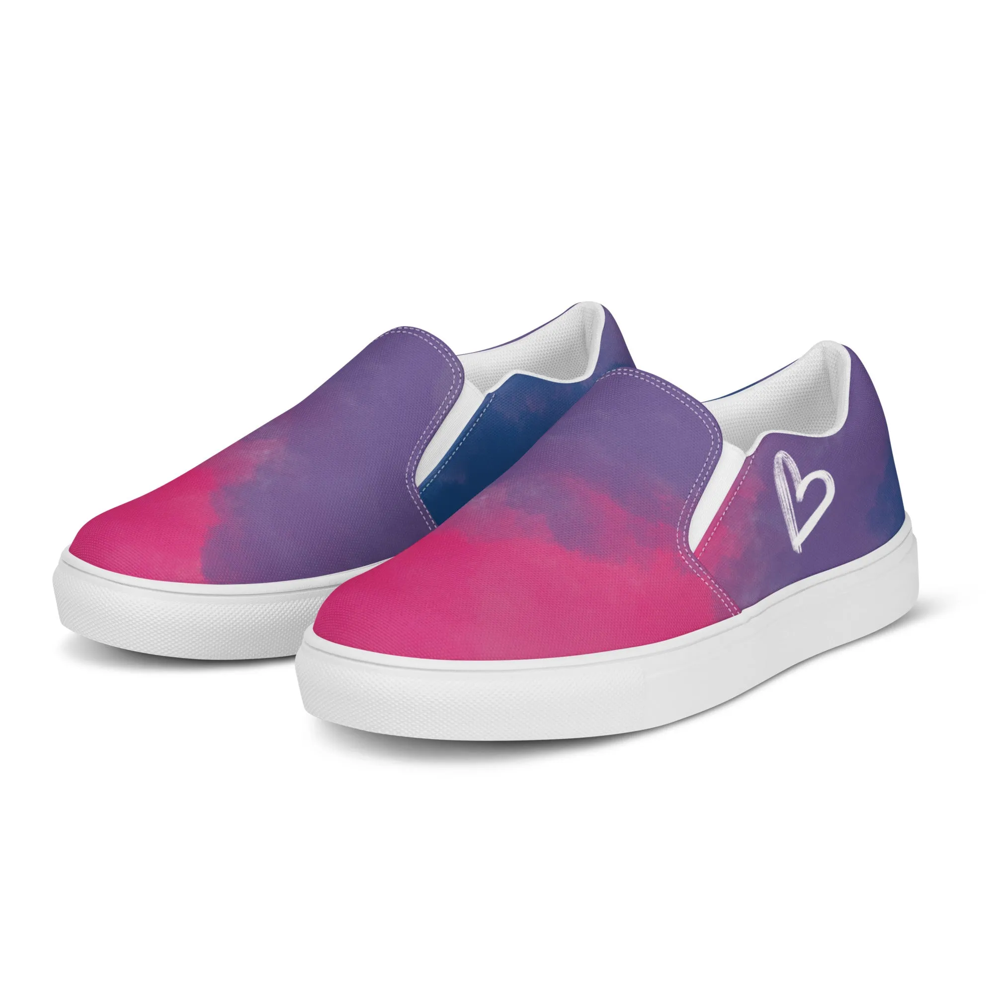 Cloudy Bisexual Slip-on Canvas Shoes (Masc Sizing)