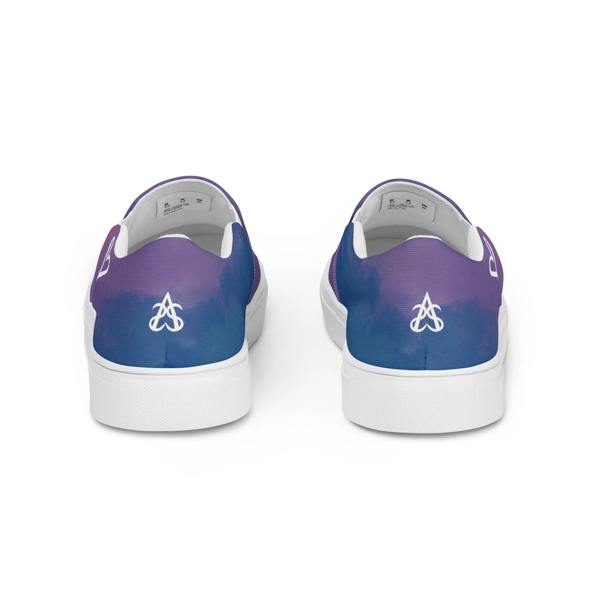 Cloudy Bisexual Slip-on Canvas Shoes (Masc Sizing)