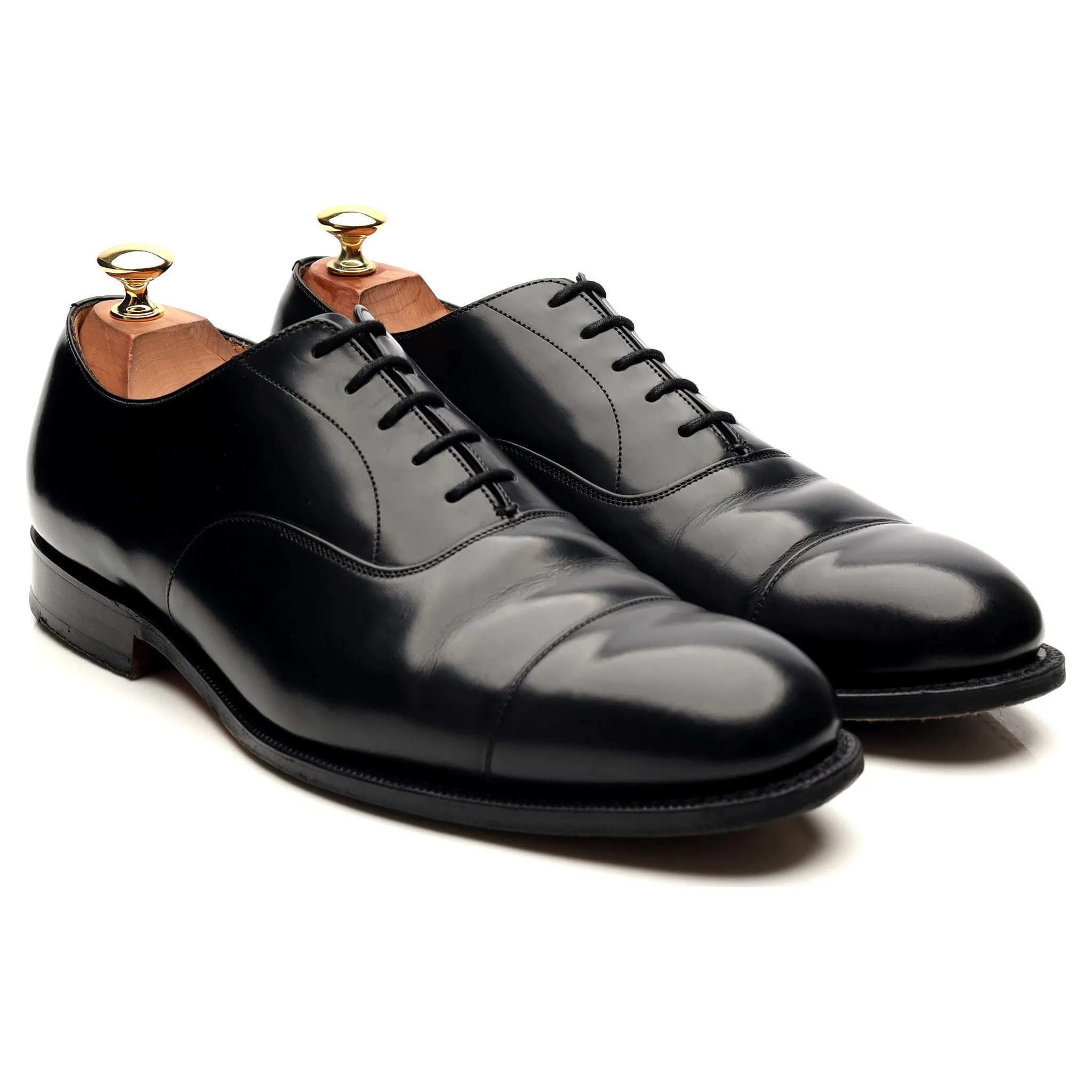 'Consul' Black Leather Oxford UK 9 G