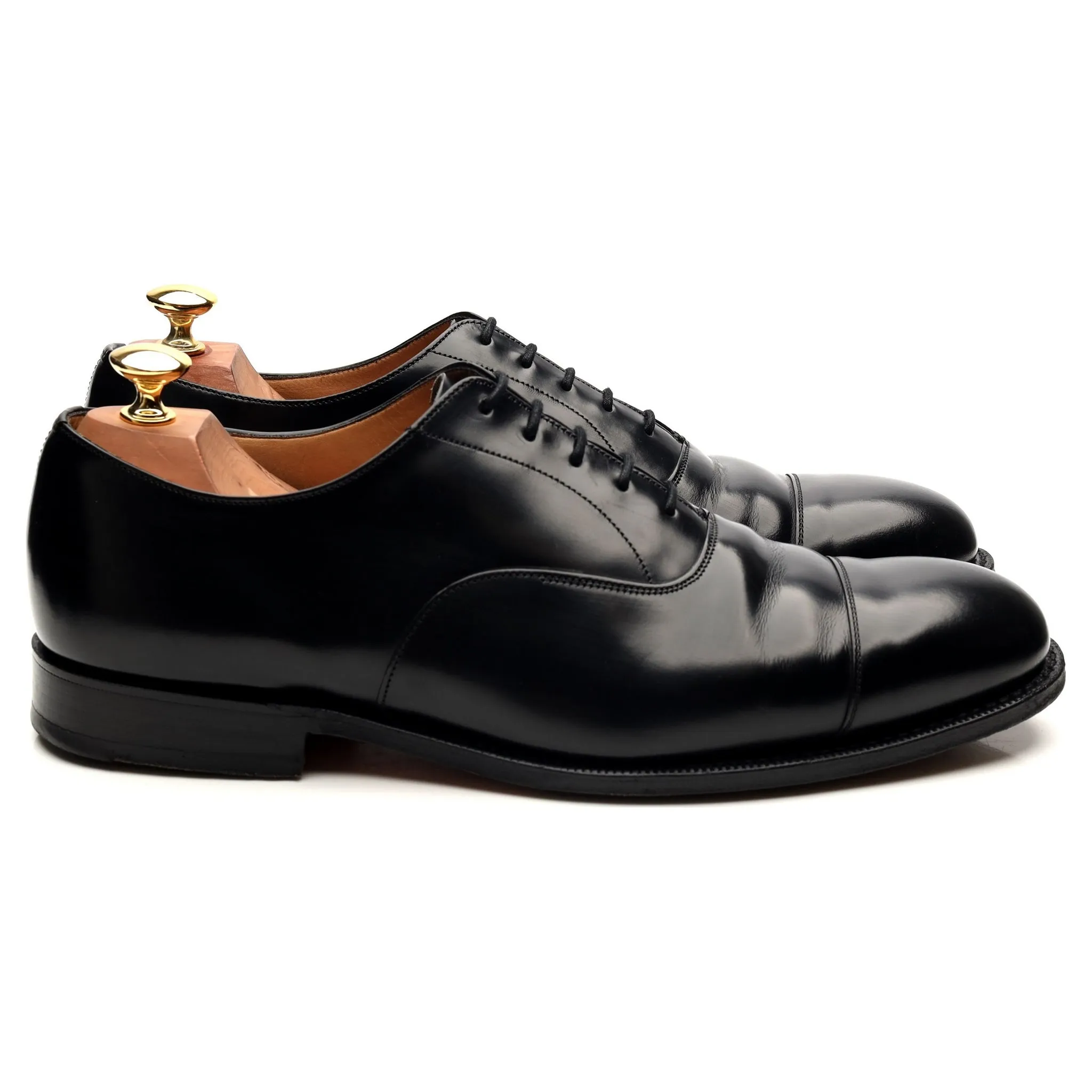 'Consul' Black Leather Oxford UK 9 G