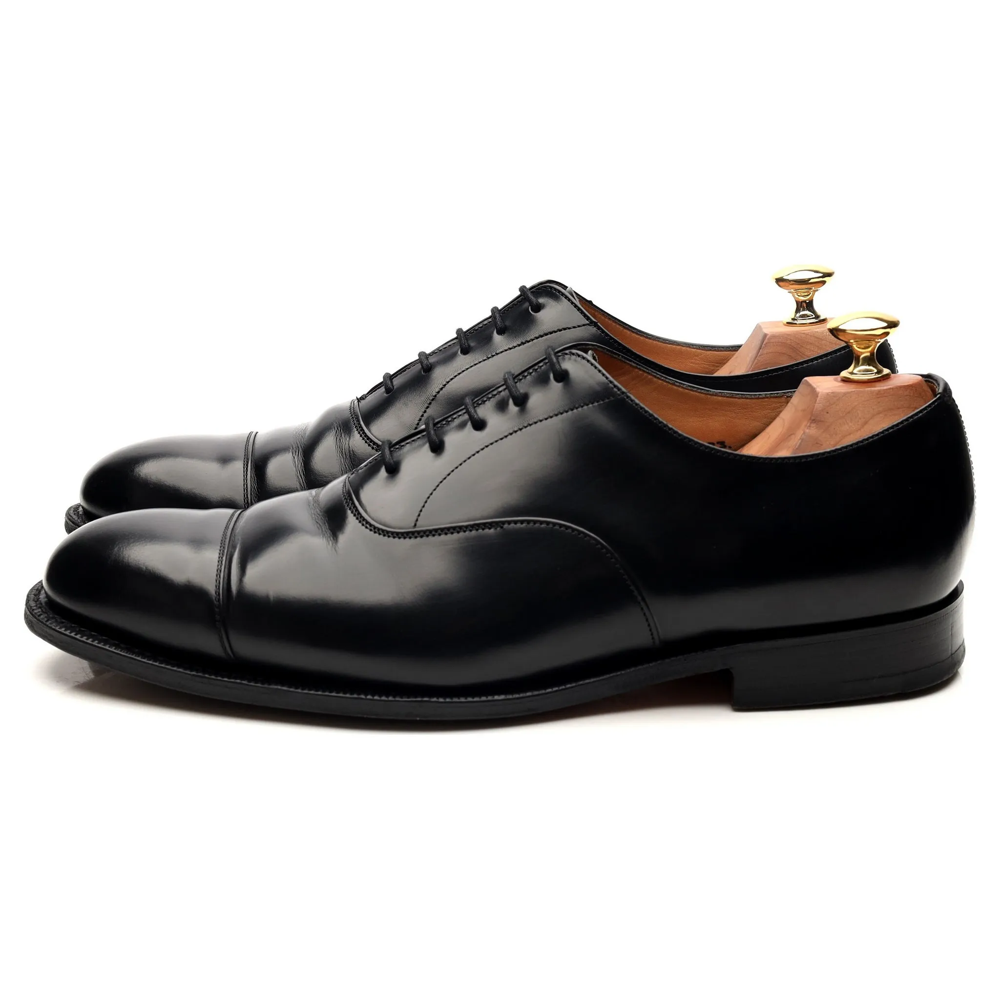 'Consul' Black Leather Oxford UK 9 G