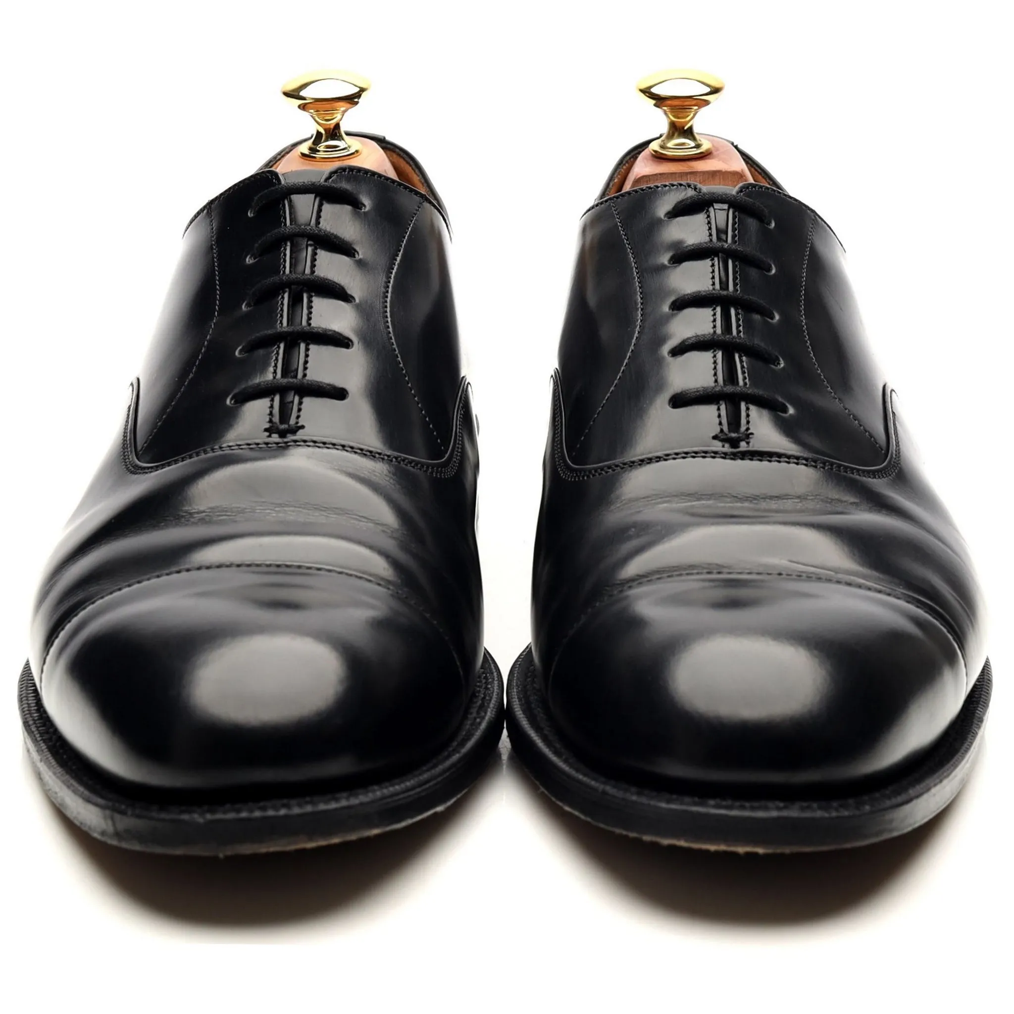 'Consul' Black Leather Oxford UK 9 G