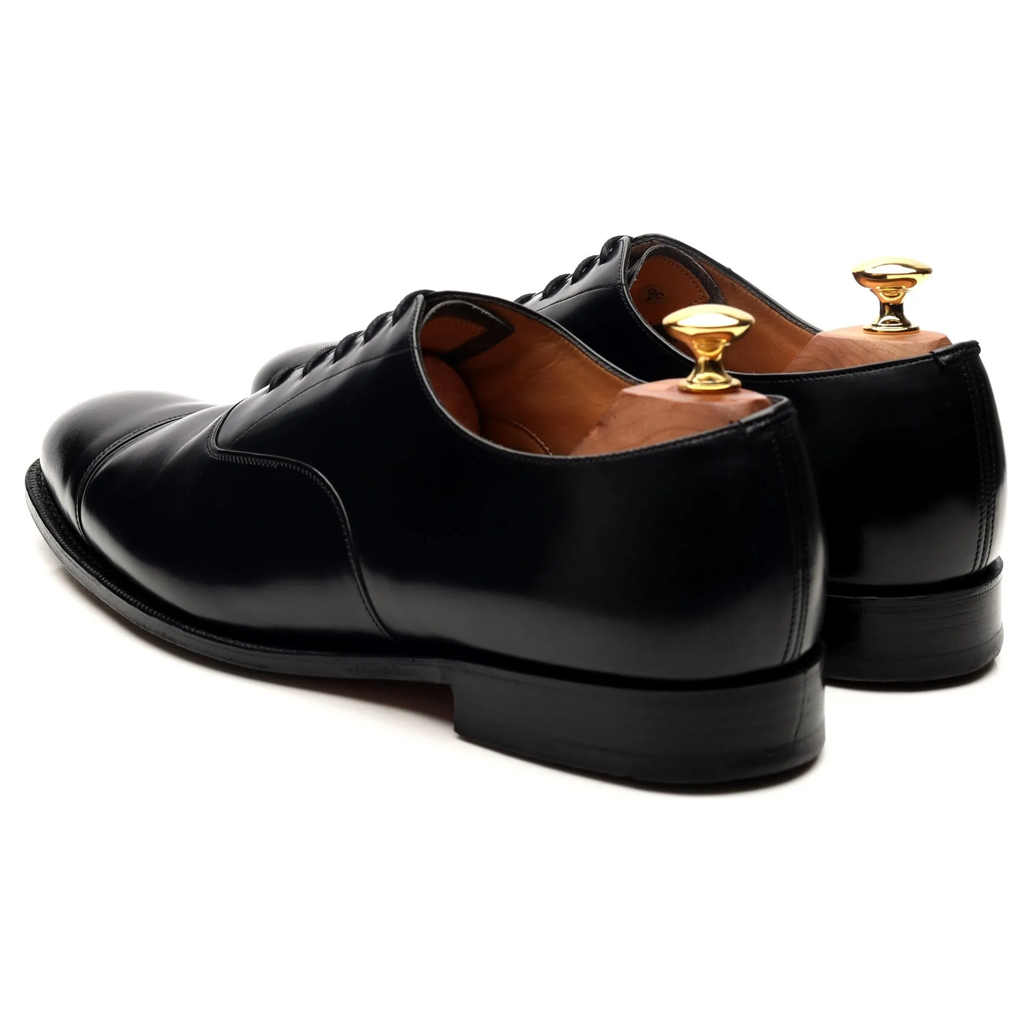 'Consul' Black Leather Oxford UK 9 G