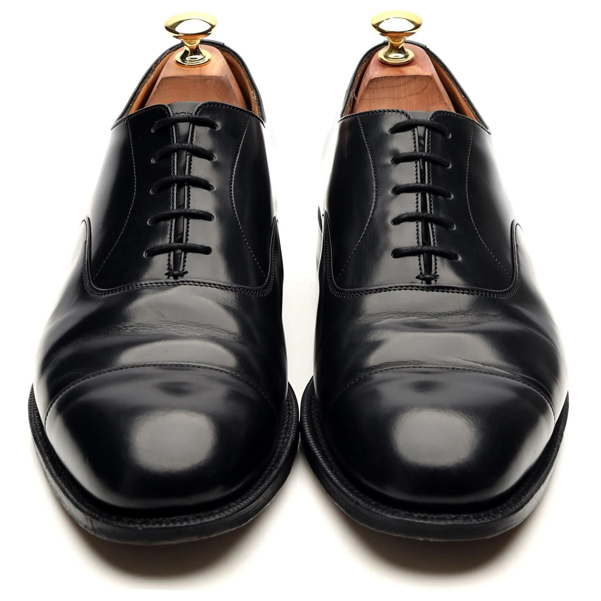 'Consul' Black Leather Oxford UK 9 G