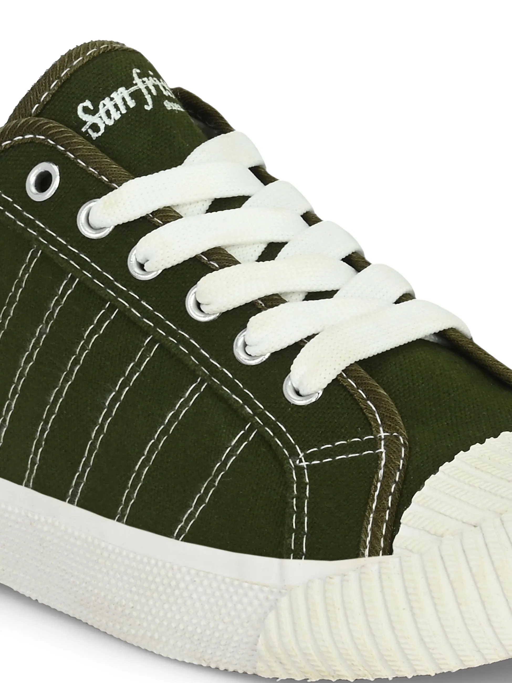 Core Olive Canvas Sneakers