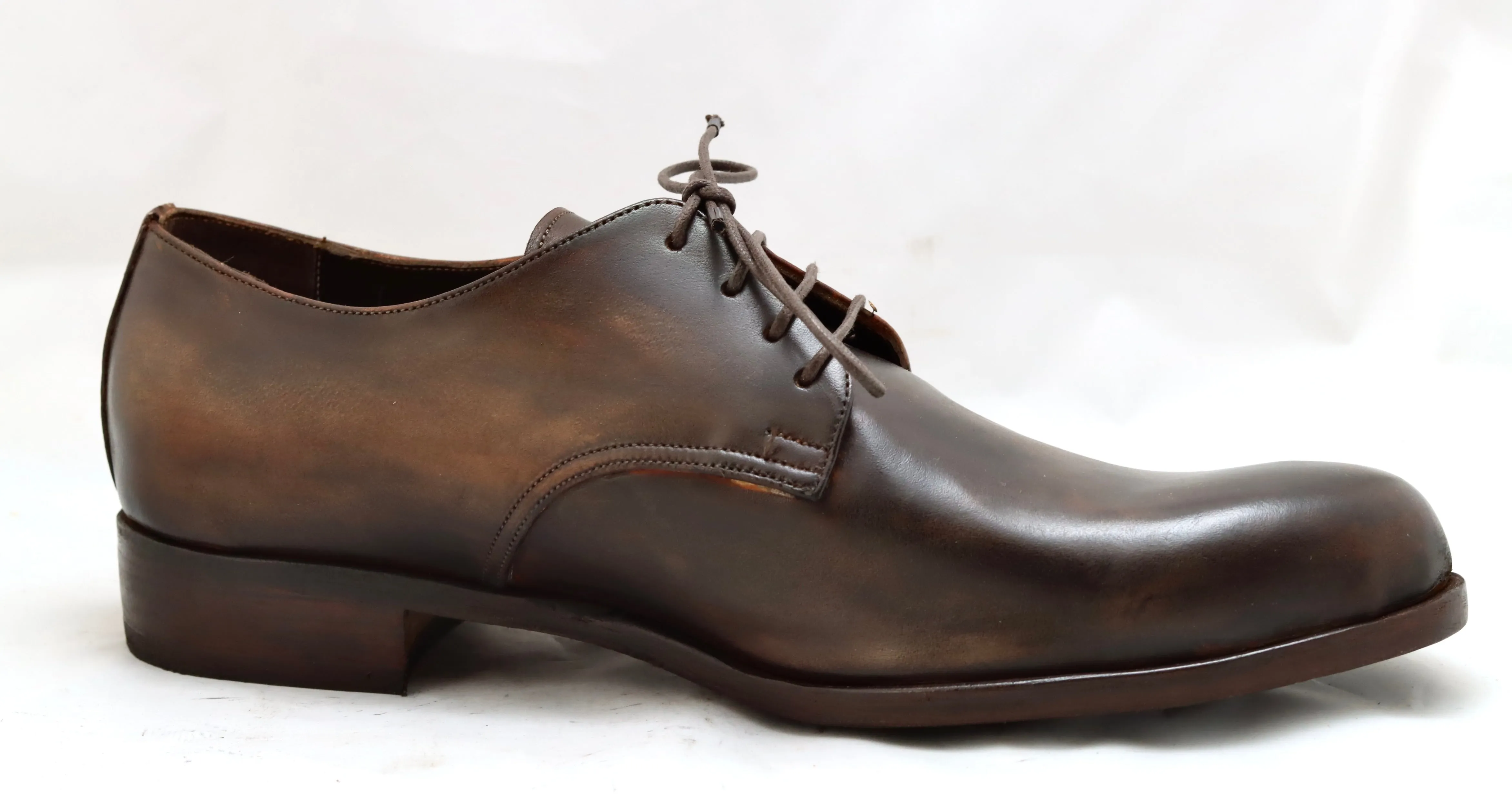 Derby shoe | choc black  | calf | wide fit