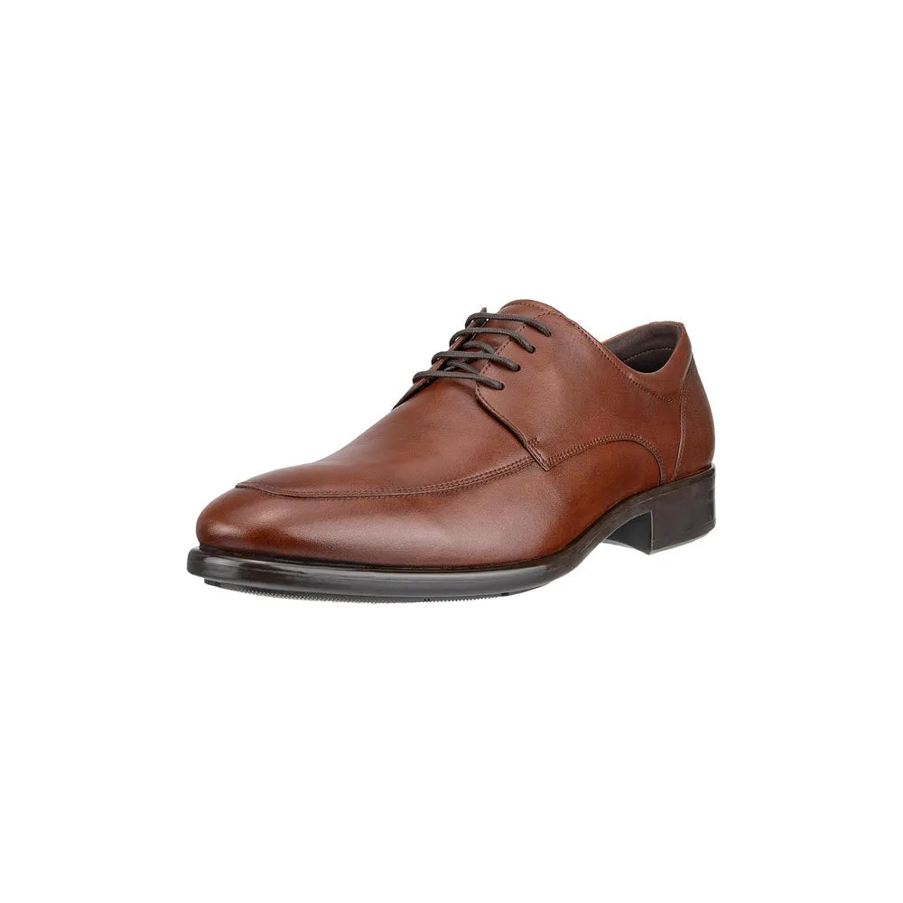 ECCO CITYTRAY APRON TOE TIE COGNAC - MENS