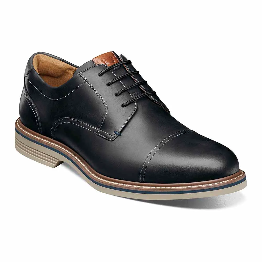 Florsheim Norwalk Oxford Black CH Cap Toe Shoes