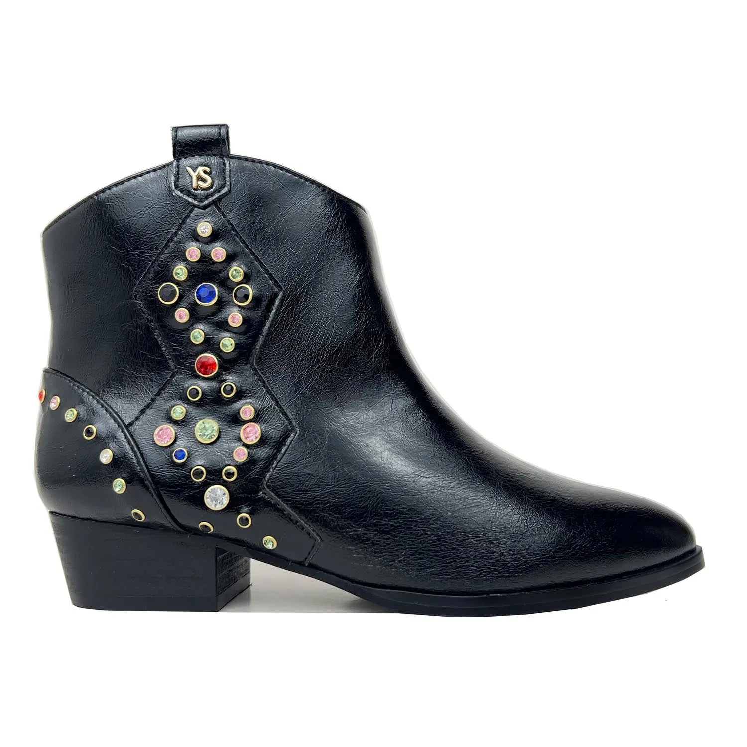 GEM WESTERN BOOTS- BLACK