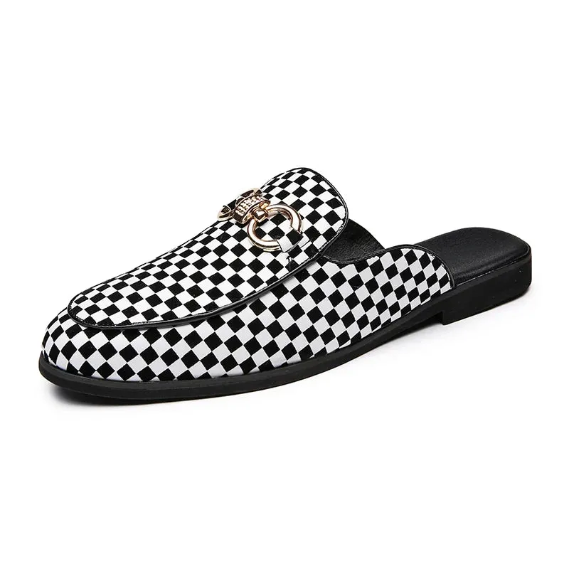 Hnzxzm Summer Male Breathable Casual Slipper Comfortable Walking Sandals Slides Black White Male Design Brand Leisure Moccasin Loafers