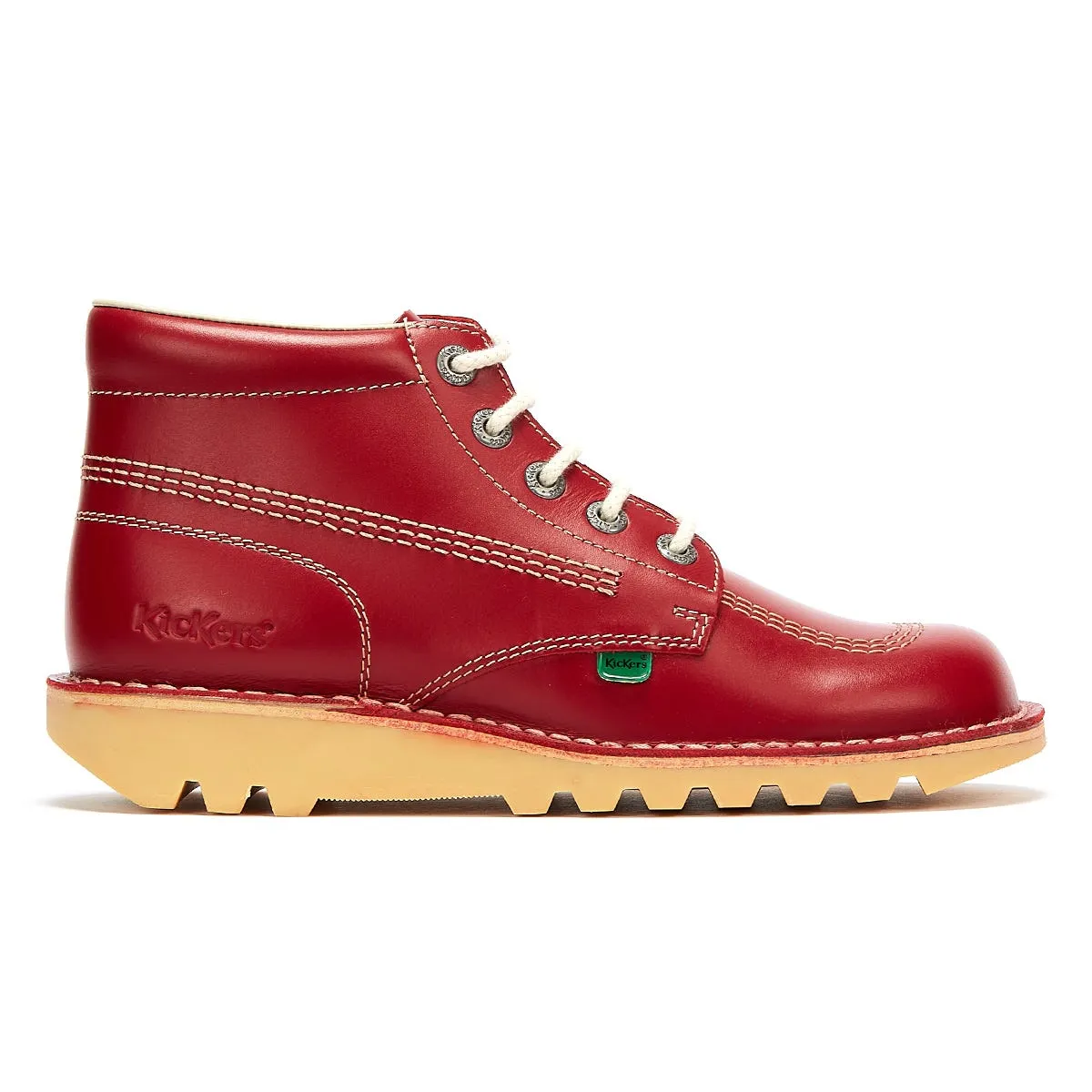 Kickers Kick Hi Mens Red Leather Boots