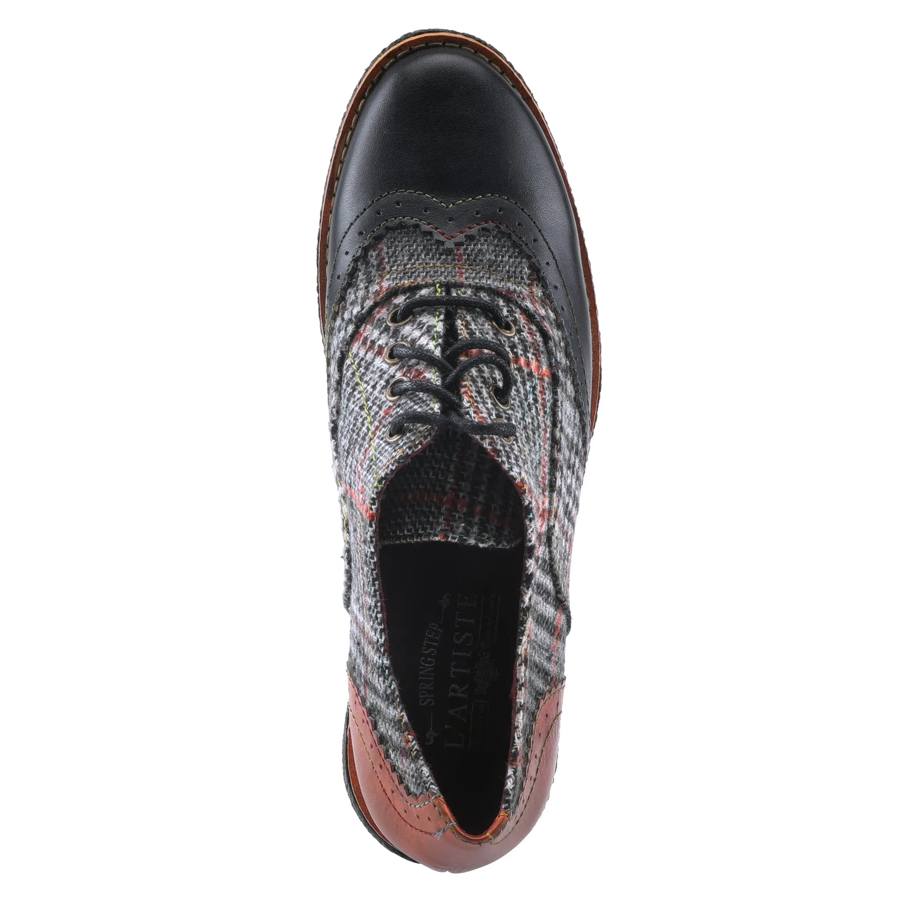 L`Artiste  by Spring Step Women's Muggiasti Oxford - Black Multi