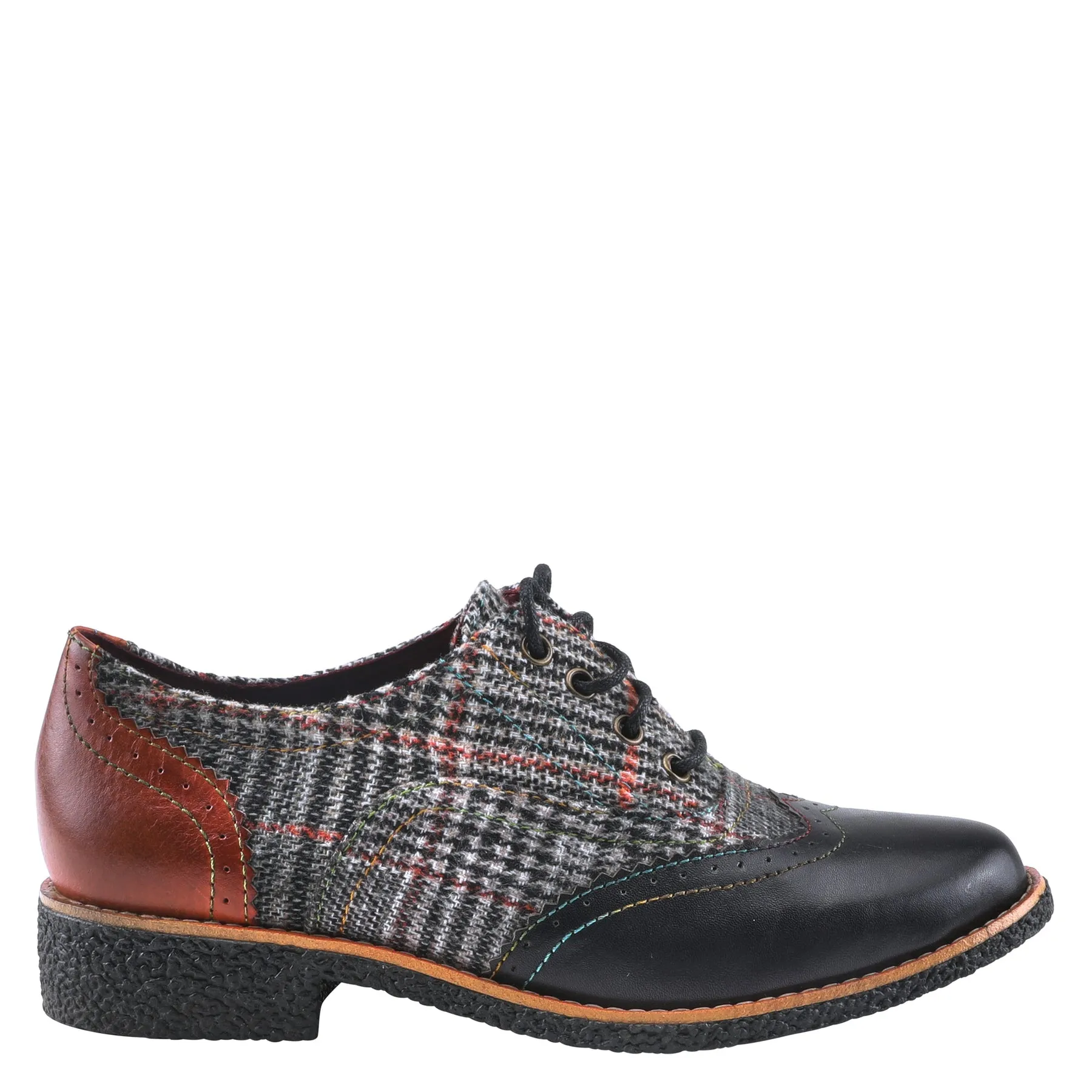 L`Artiste  by Spring Step Women's Muggiasti Oxford - Black Multi