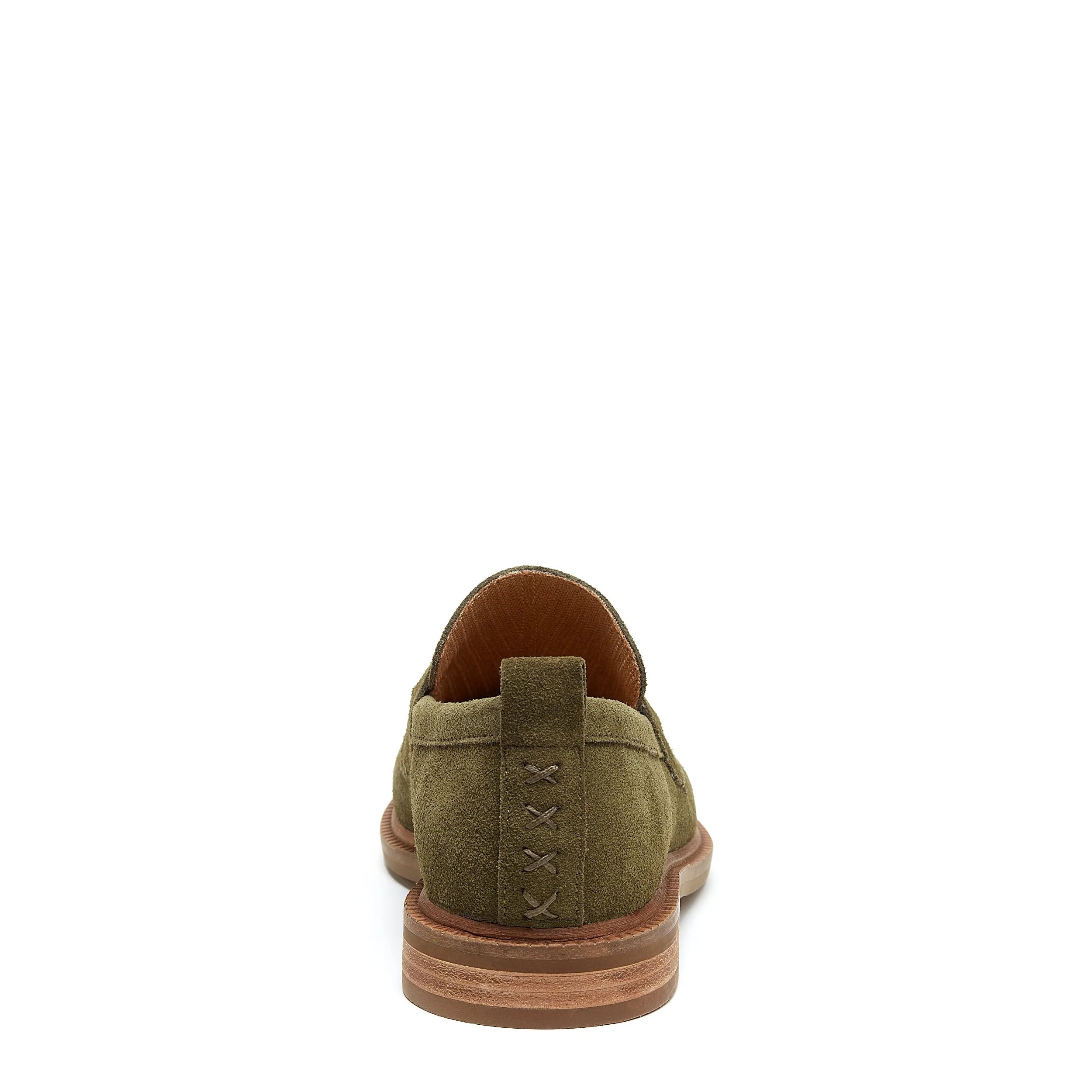 Lens Olive Suede Loafers