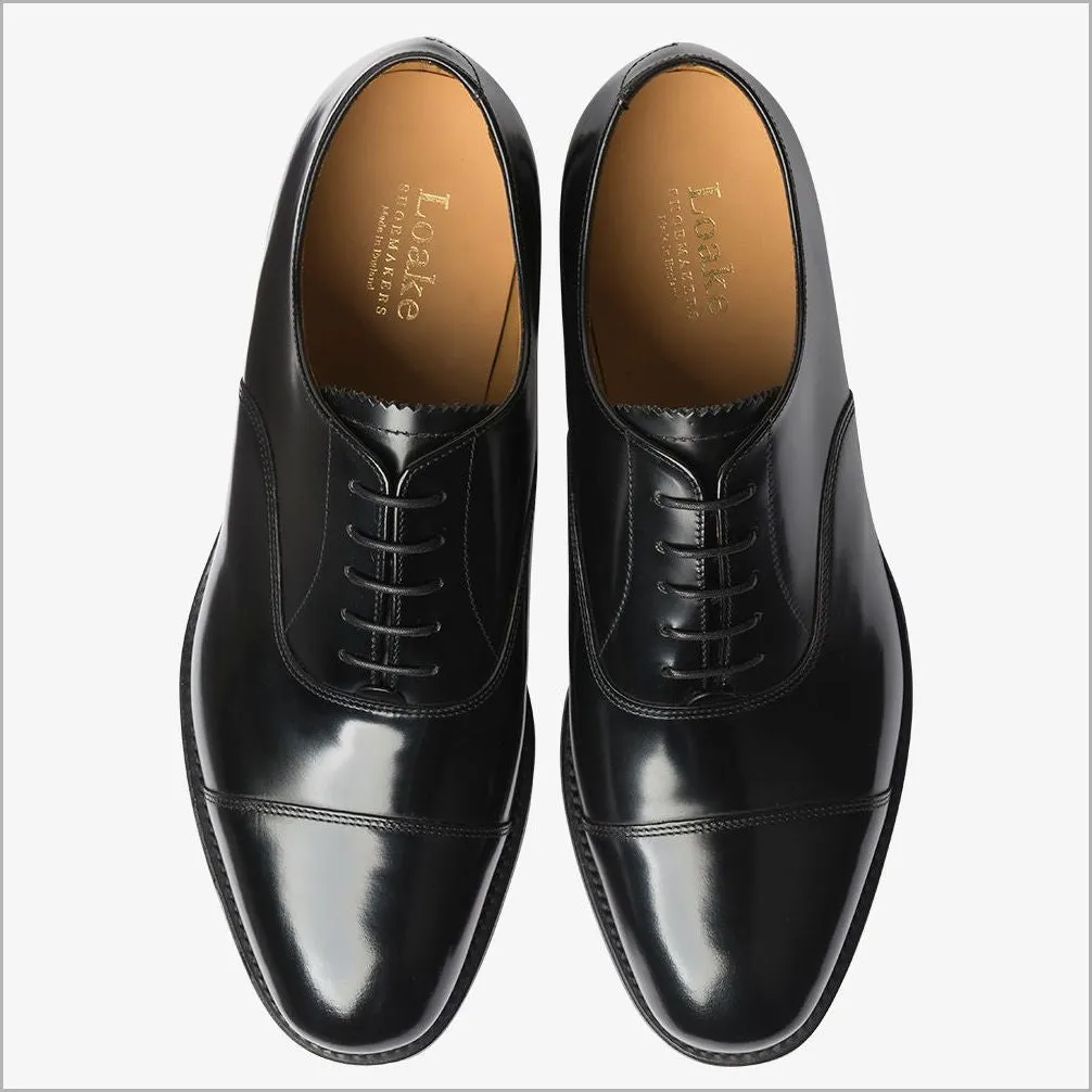 Loake 747 Black Classic Toe Cap--