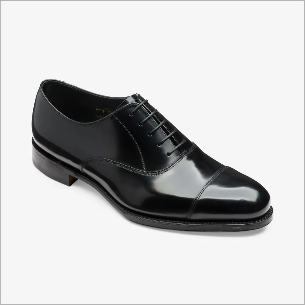 Loake Elgin Black Toe Cap Oxford--