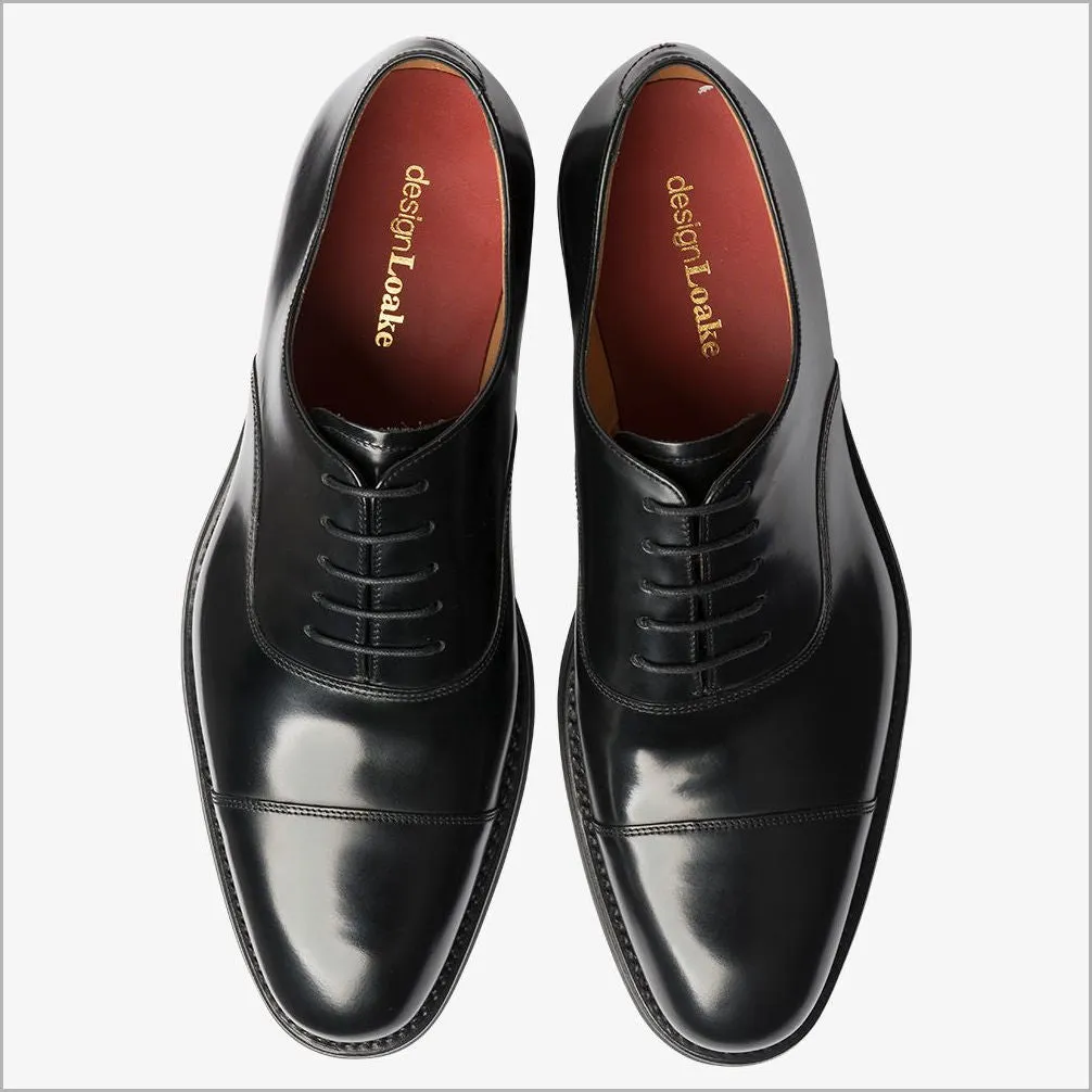 Loake Finsbury Black Oxford Shoe Size 7.5 Only/