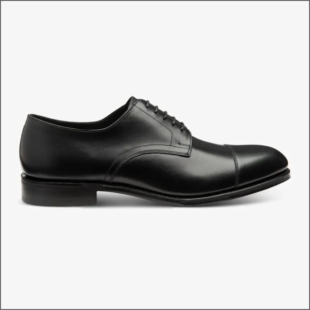 Loake Petergate Carbon Black Shoe F Fit-