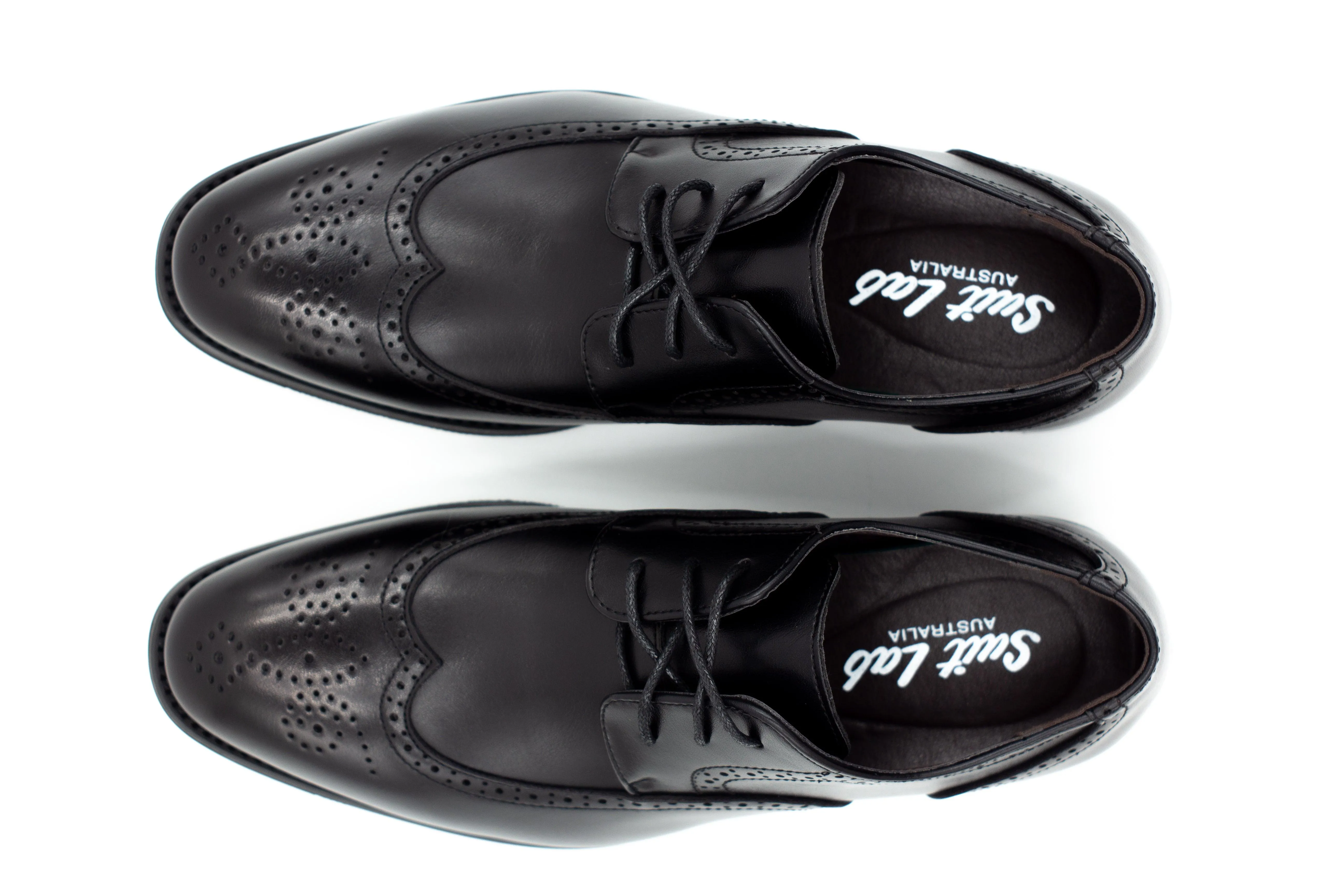 Mens Dublin Brogue Shoes - Black