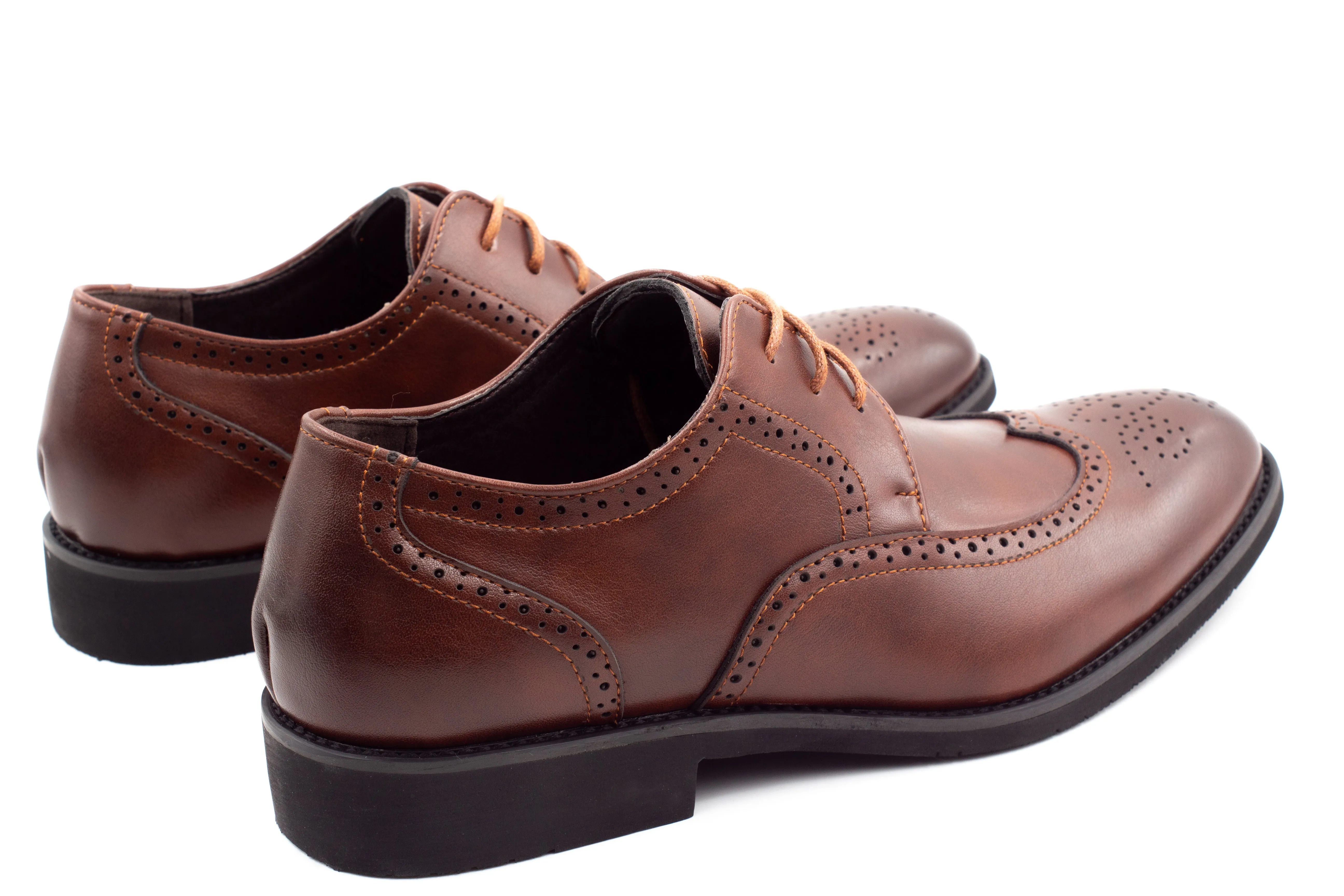 Mens Dublin Brogue Shoes - Brown