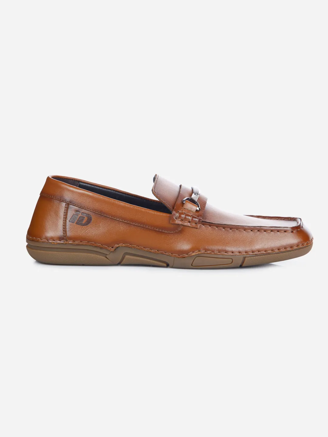 Men's Tan Metal Trim Formal Slip On (ID2144)