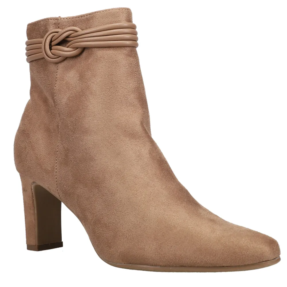 Never Ending Suede Zippered Round Toe Boots