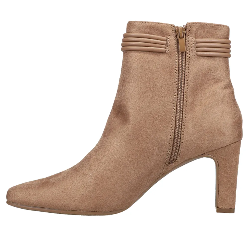 Never Ending Suede Zippered Round Toe Boots