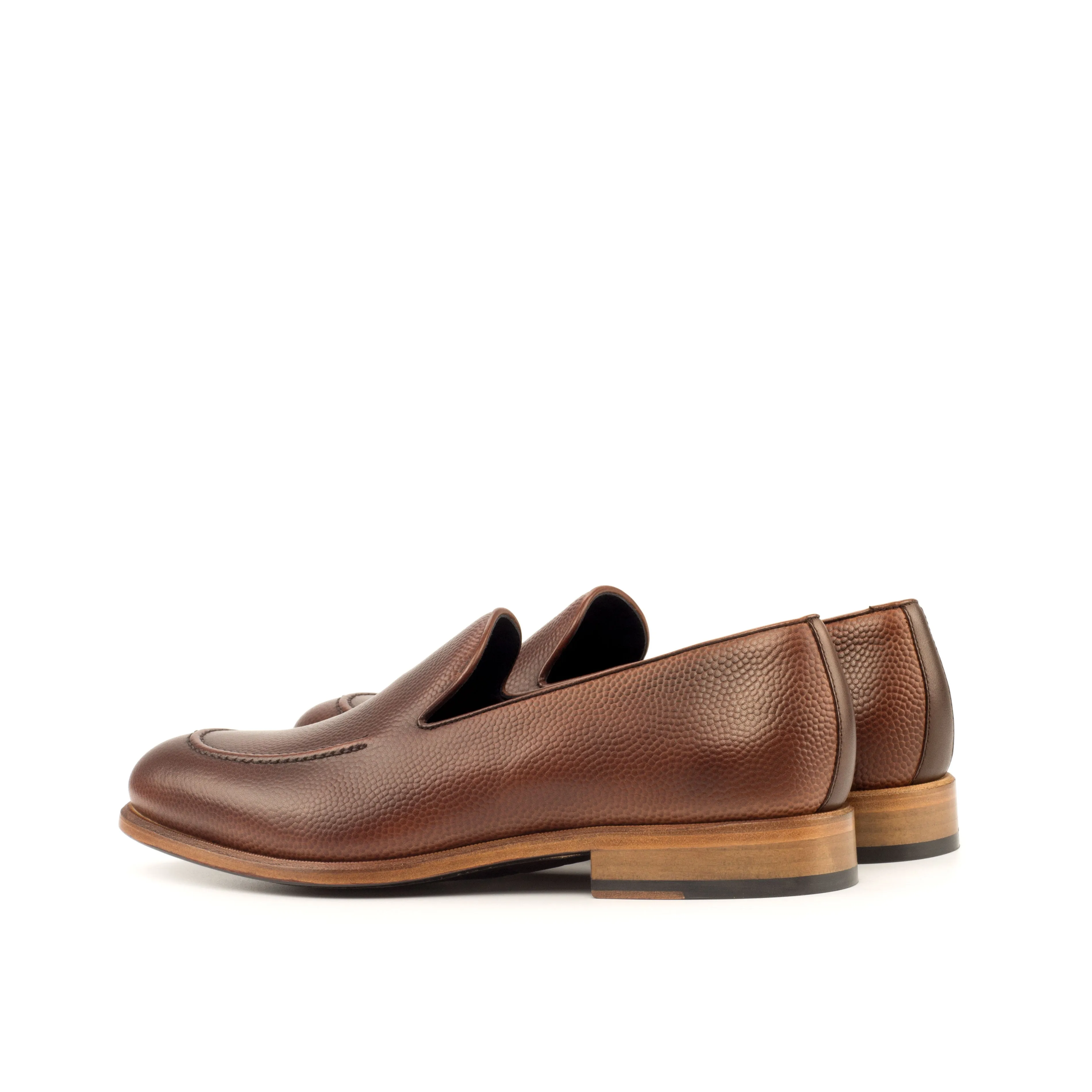 OG Loafer - Painted Pebble Grain Med Brown