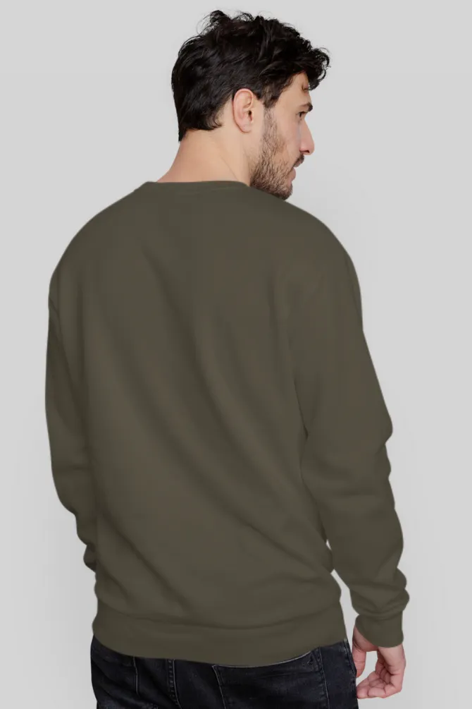 Olive Green Sweatshirt for men