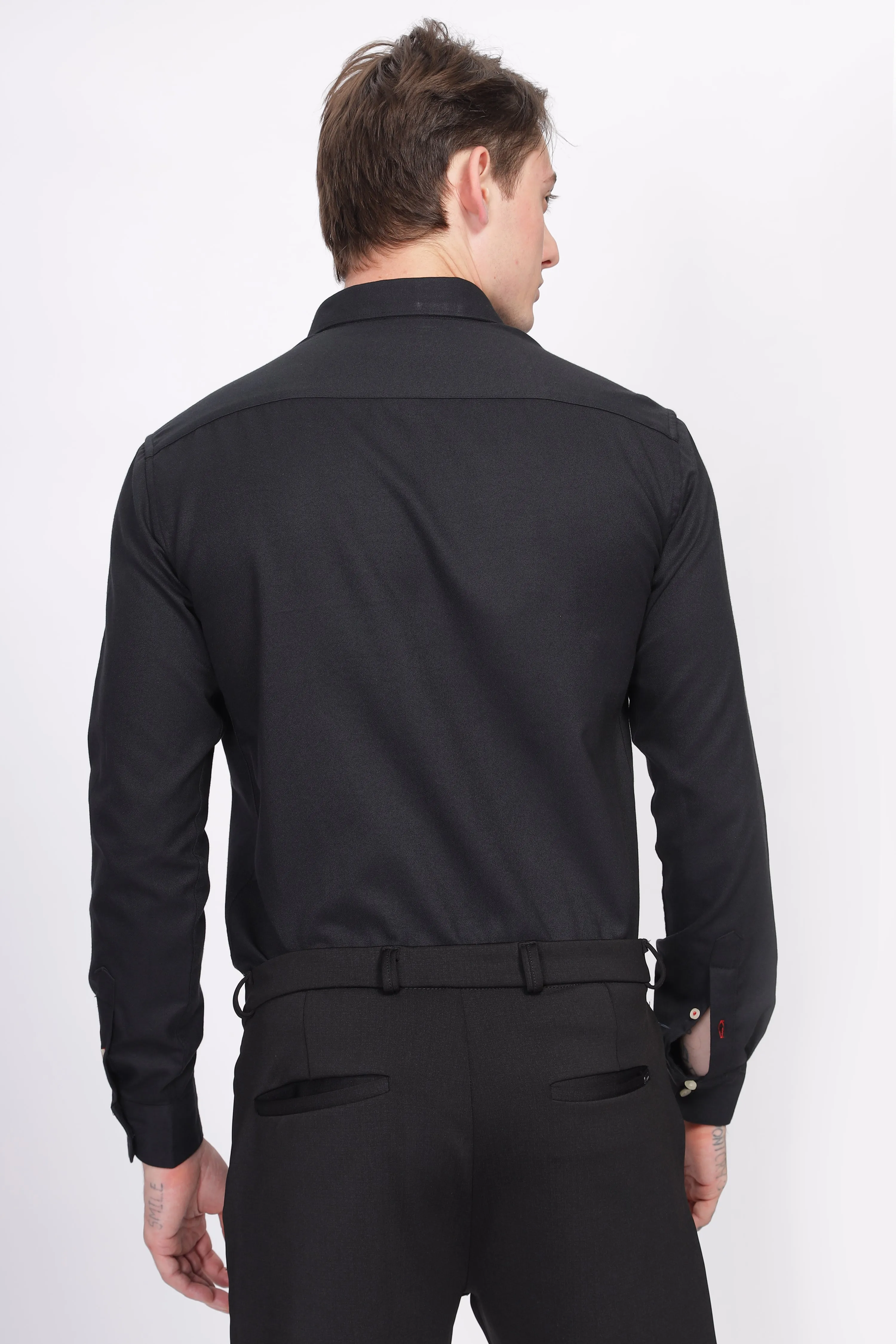 Oxford Formal Black  Shirt