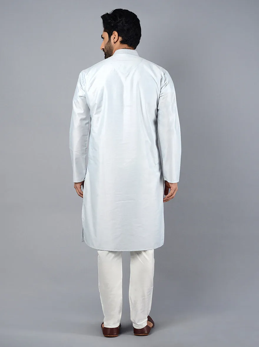 Powder Grey Kurta | Azania