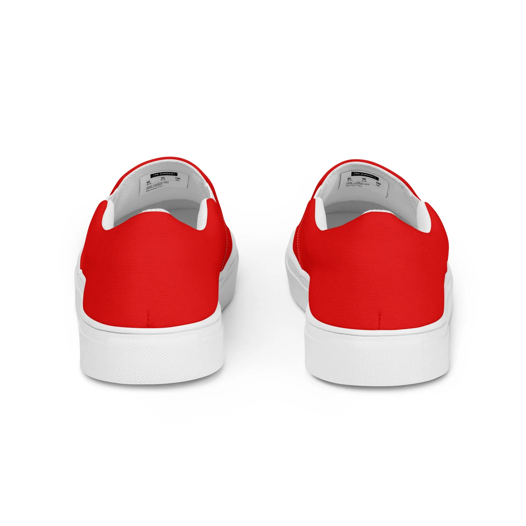 Red Women’s slip-on canvas shoes