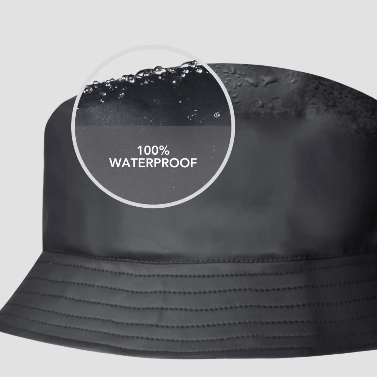 Satin-Lined, Waterproof Bucket Hat for Men  — Matte Edition