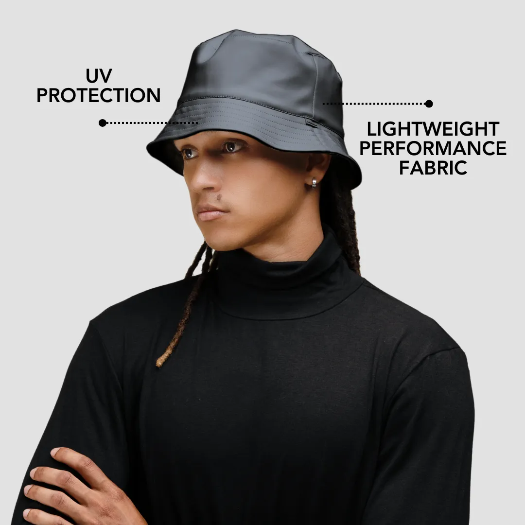 Satin-Lined, Waterproof Bucket Hat for Men  — Matte Edition