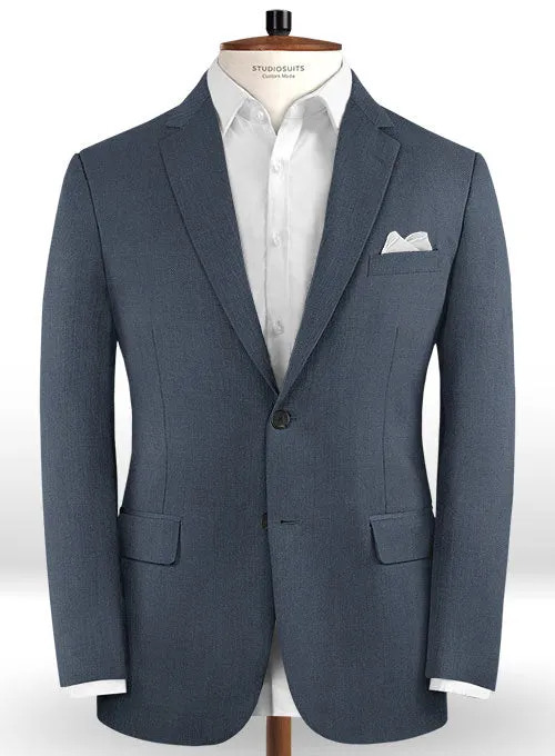 Scabal Blue Twill Wool Suit