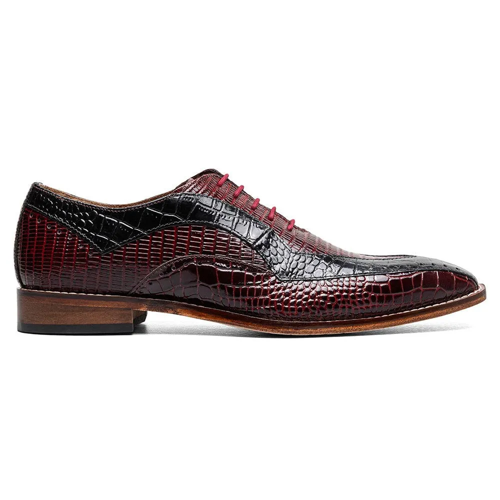 Stacy Adams Tallero Burgundy Multi Men’s V-Tip Oxford Shoes