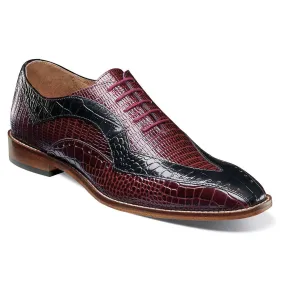 Stacy Adams Tallero Burgundy Multi Men’s V-Tip Oxford Shoes