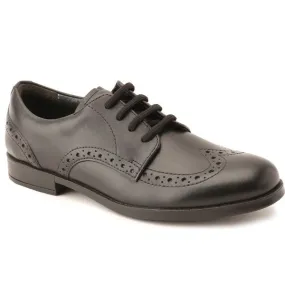 Start-rite Brogue Black Lace School Shoes