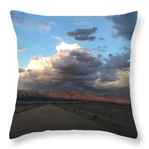 Summer Storm Sunset Crestone - Throw Pillow