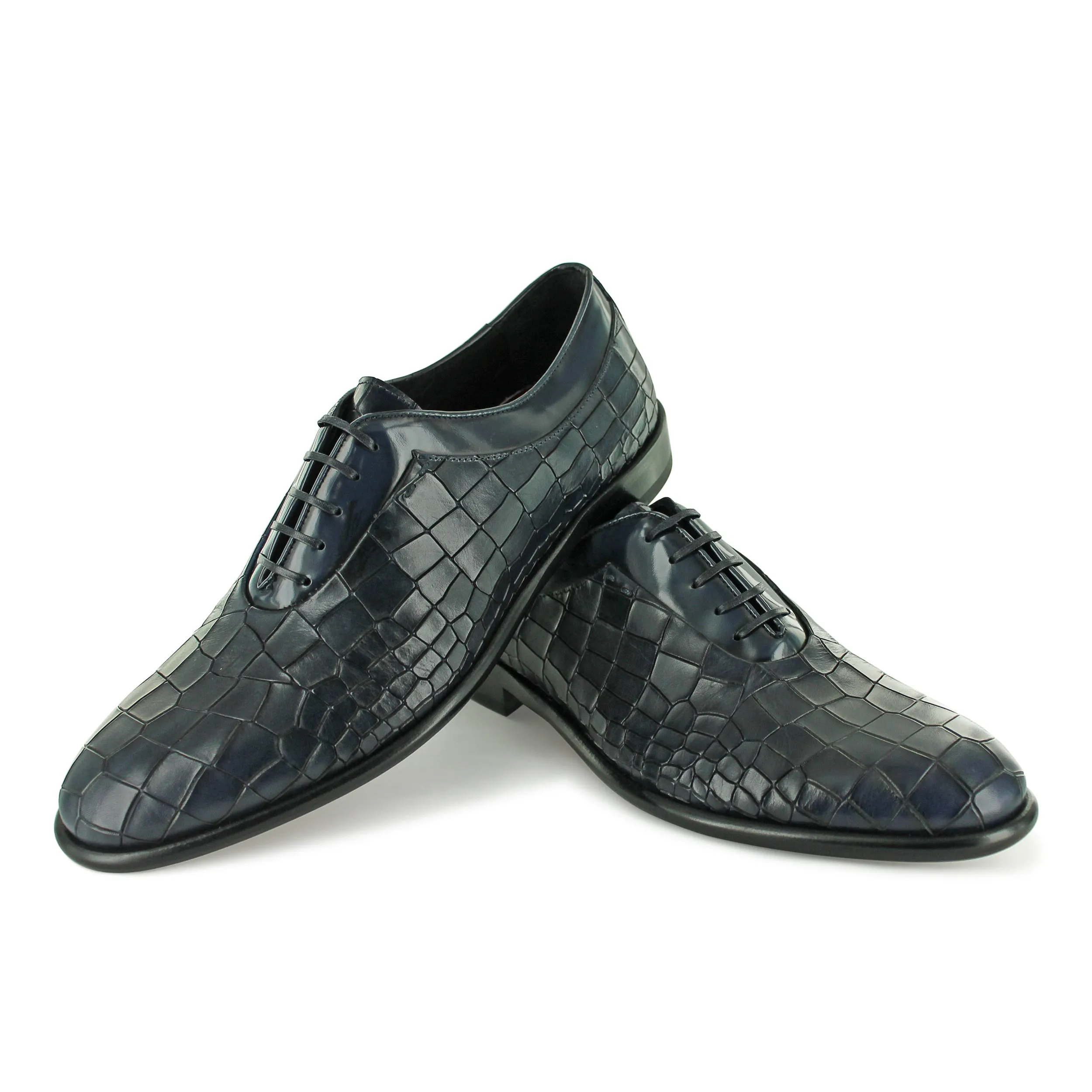 T2105 - Midnight Blue Moc Croc