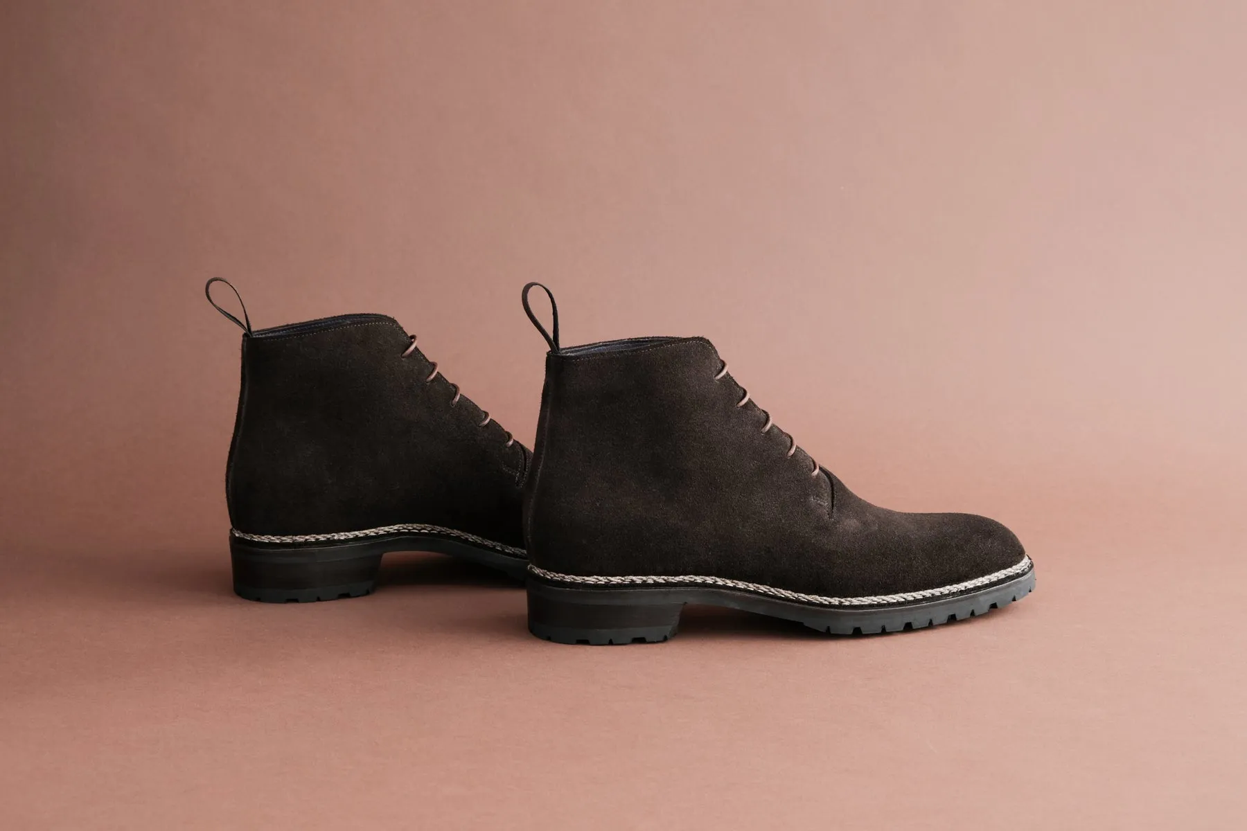 TwoThreeOne.Moritz Wholecut Derby Boots from Calf Suede