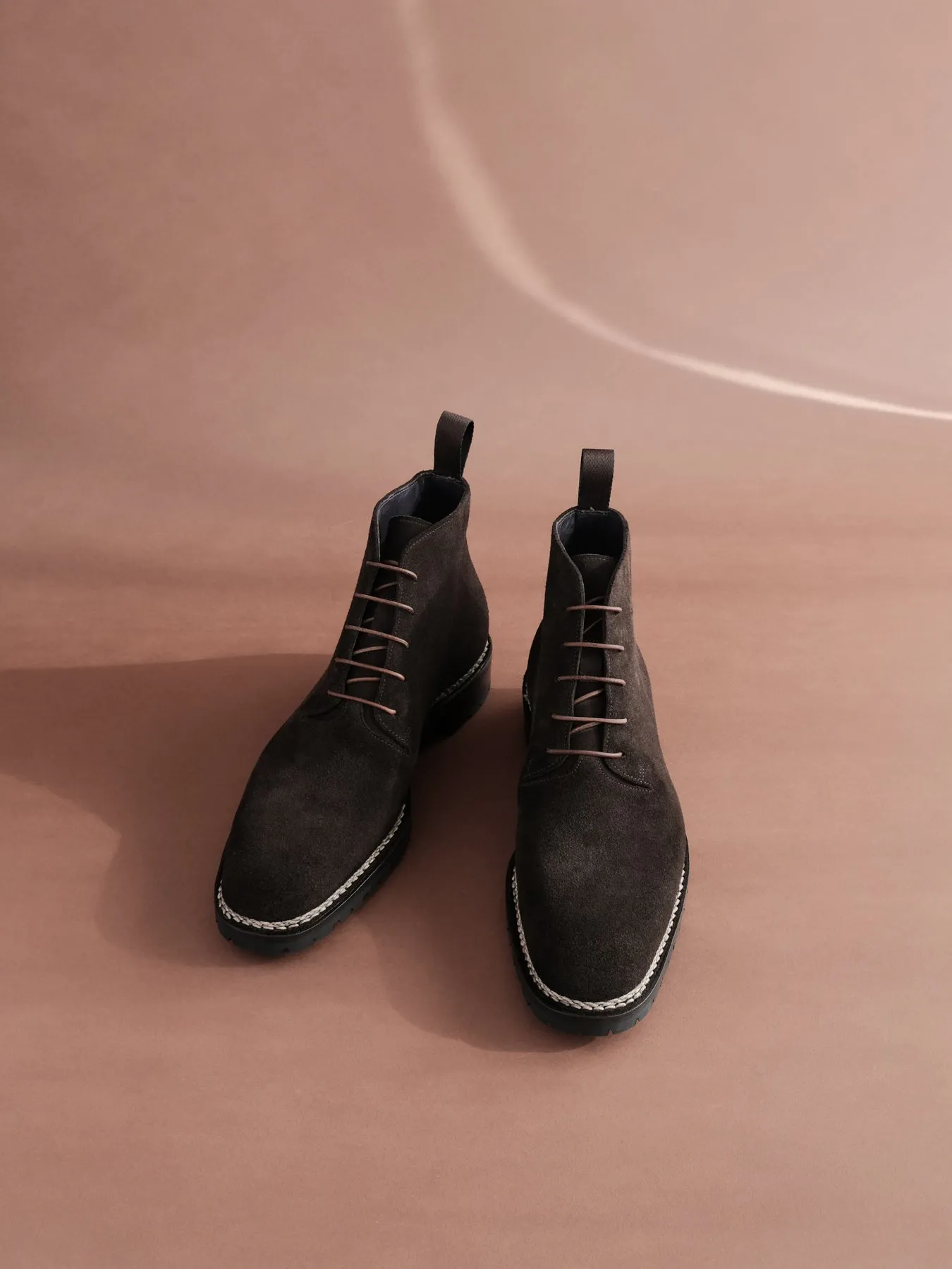 TwoThreeOne.Moritz Wholecut Derby Boots from Calf Suede