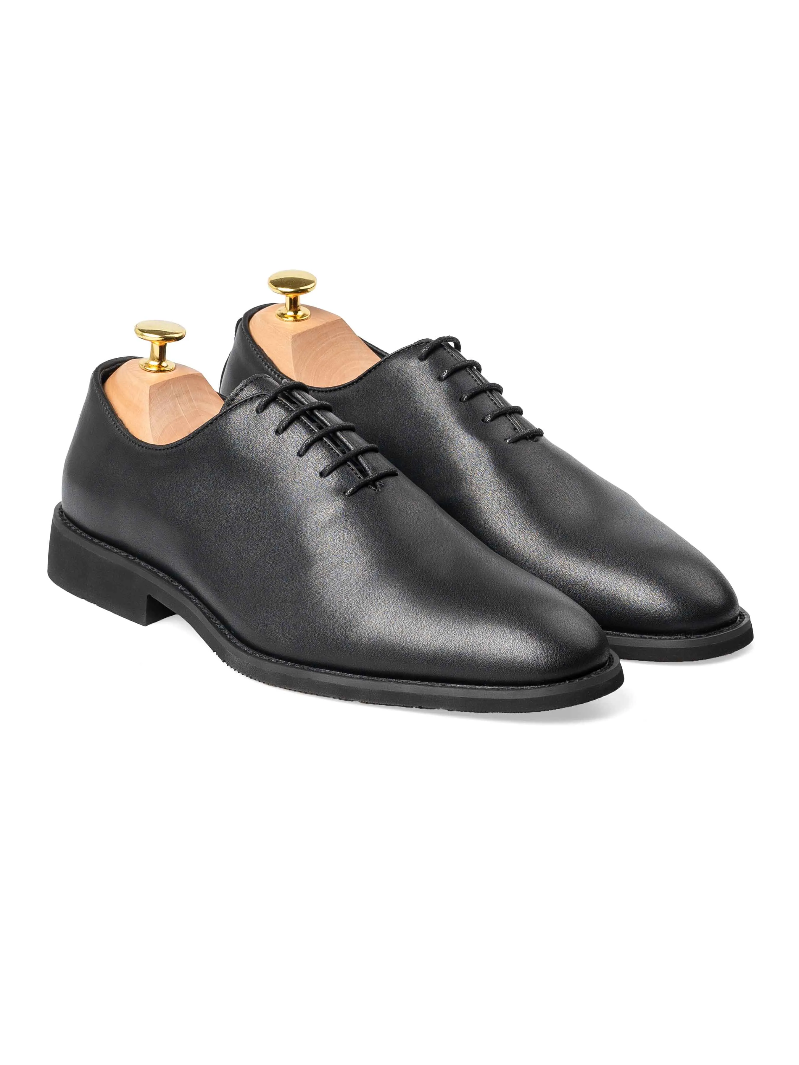 Wholecut Oxford - Black Lace up (Flexi-Sole)