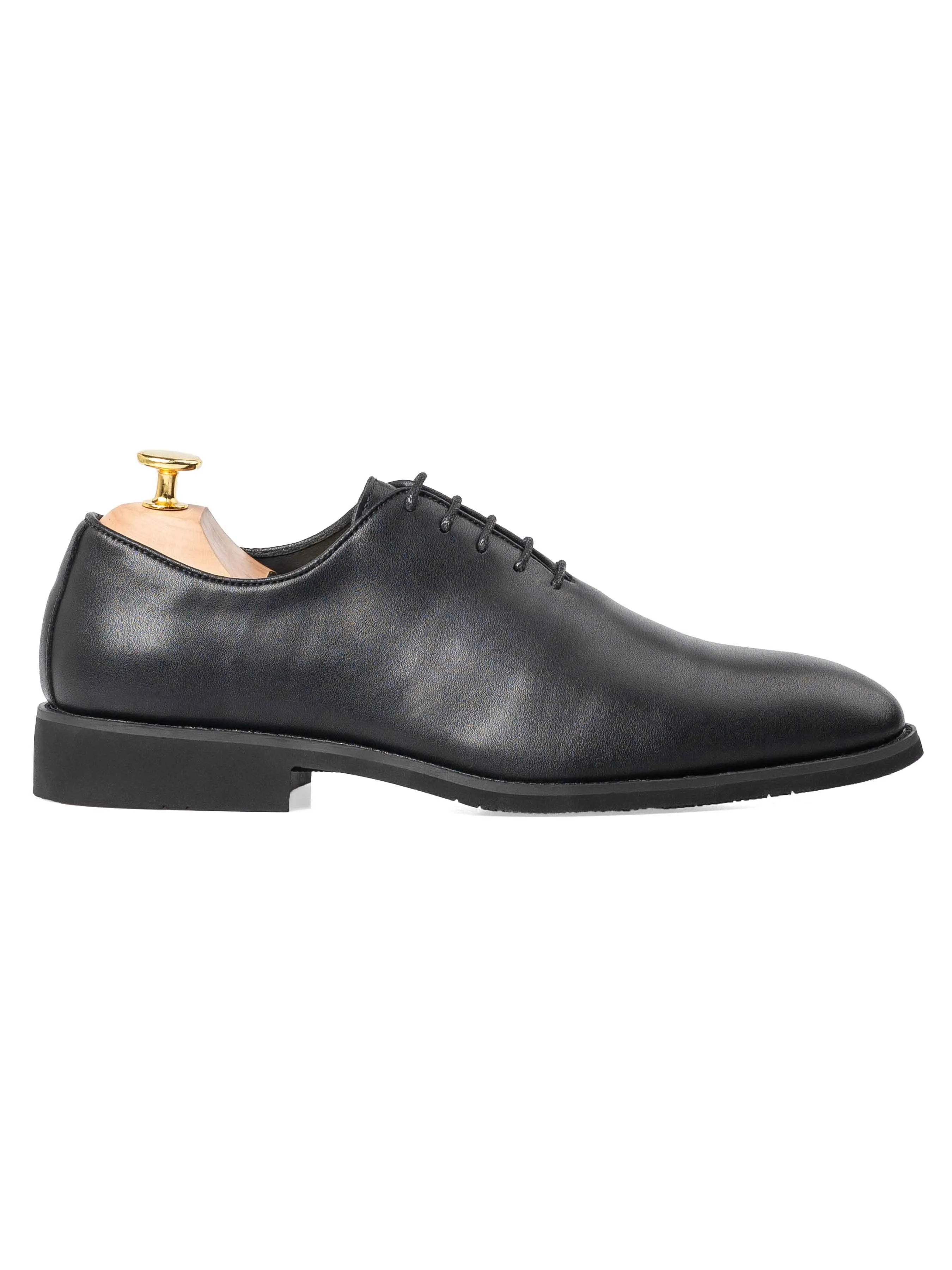 Wholecut Oxford - Black Lace up (Flexi-Sole)